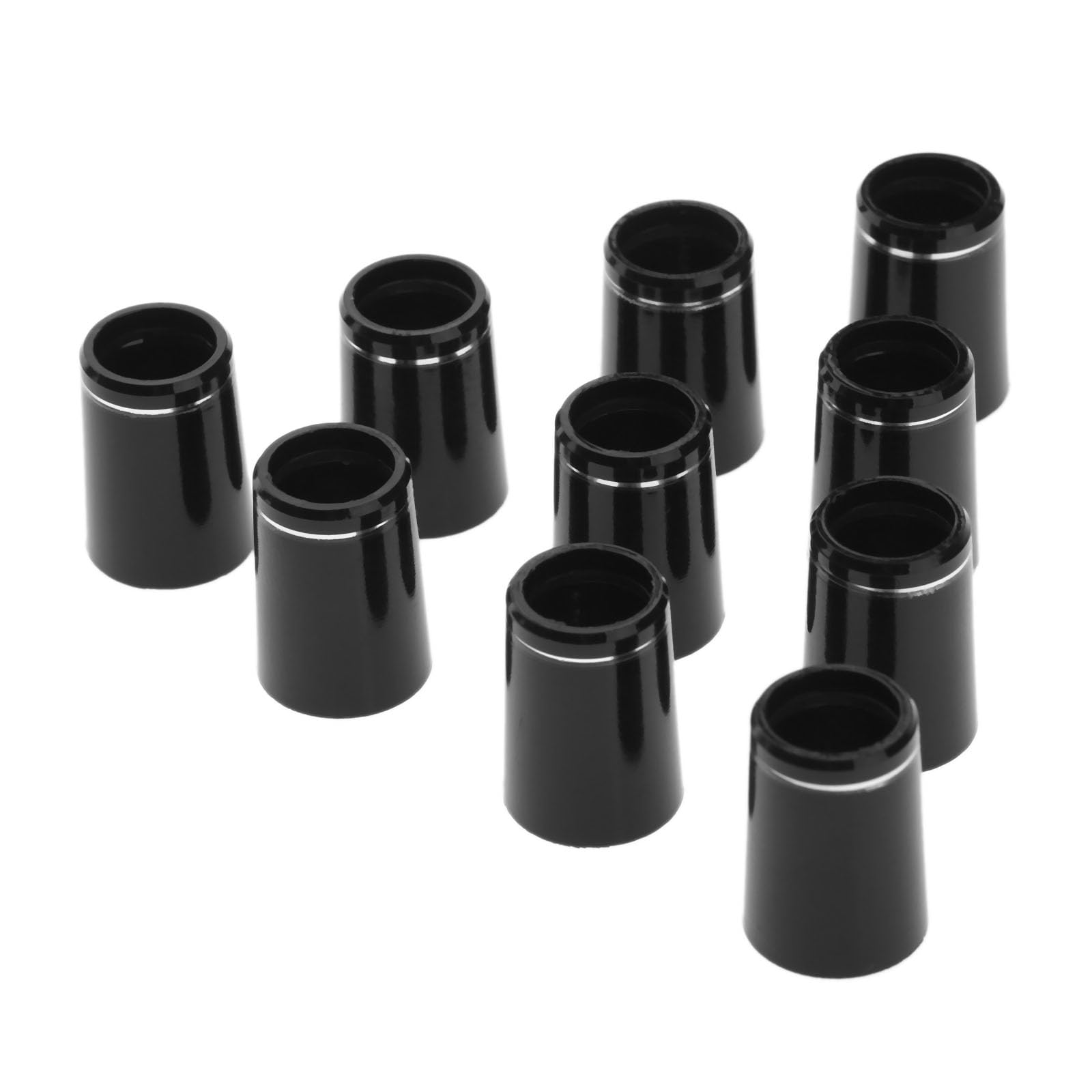 10pcs Golf Iron Ferrules With Single Silver Ring For 0.370 Iron Shaft