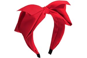 Lvyeer Big Bow Headbands for Women - Cute Red Bowknot Headbands Halloween Cosplay Christmas Holiday headband
