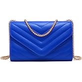 Dasein Women Small Quilted Crossbody Bags Stylish Designer Evening Bag Clutch Purses and Handbags with Chain Shoulder Strap