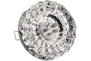 Led Recessed Crystal Ceiling Lights 2in-3.5in Eyeball Ceilling Potlight, 3W,5W Replacement Conversion Kit,Chrome Finish Spotl