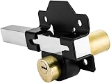 Concise Home 70mm Double Long Throw Gate Lock 5 Keys Garden Locking Both Sides view 5