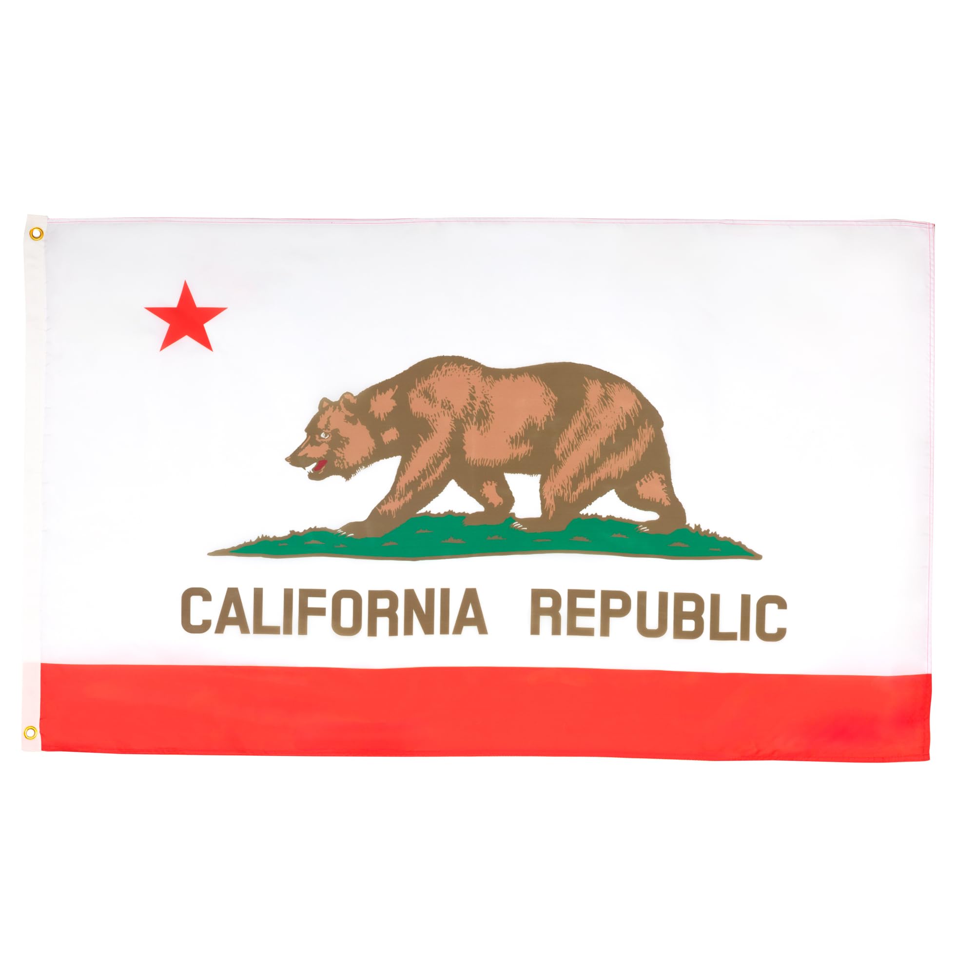 AZ FLAG - California Flag - 2x3 Ft - 100D Polyester Californian Banner with Two Metal Grommets - Fade Resistant - Vivid Colors - 2' x 3' Feet - 90x60 Cm — image 1