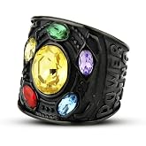 Stainless Steel Infinite Power Gauntlet Ring for Men, Customize Available