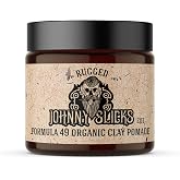 Johnny Slicks Formula 49 Clay Pomade, Rugged, 2 oz | Bentonite Clay Pomade with Beeswax, Tea Tree and Argan Oil, Firm Hold and Matte Finish, Promotes Healthy Hair