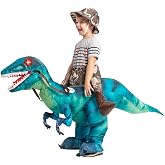 GOOSH Inflatable Dinosaur Costume for Kids Halloween Costumes Boys Girls Funny Blow up Costume for Halloween Party Cosplay…