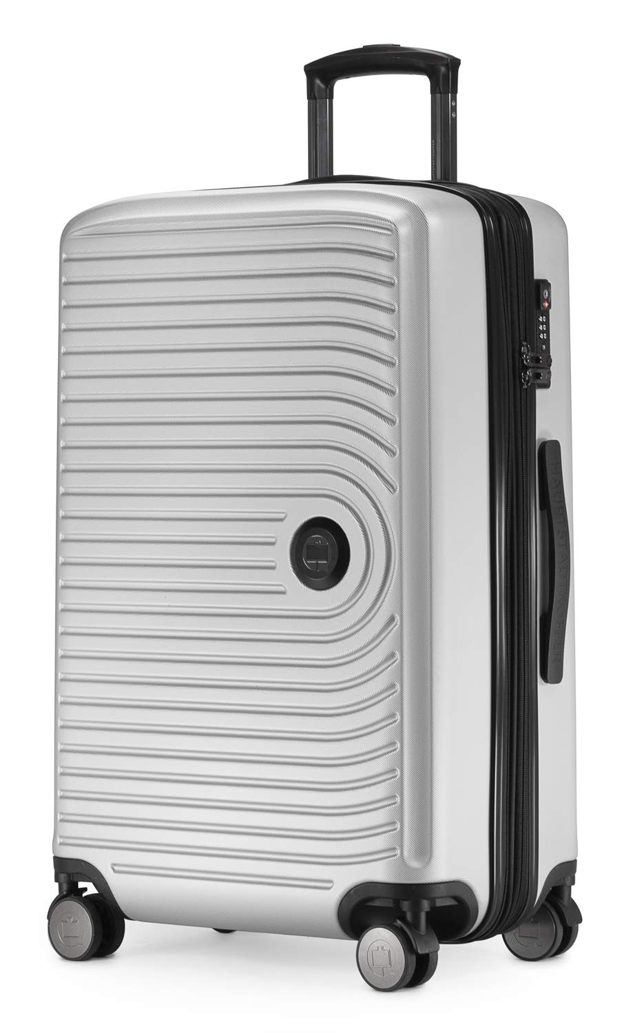 Hauptstadtkoffer Mitte - Medium-Sized Hard-Shell Suitcase, TSA, 4 Wheels, Check-in Luggage with 8 cm Volume Expansion, 68 cm, 88 L, White Matt