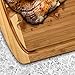 18 Inch Extra-Large Cutting Board - Cutting Boards for Kitchen, Bamboo Wood Cutting Board with Deep Juice Groove - Charcuterie & Chopping Butcher Block for Meat - Gifts Idea (18