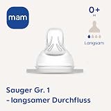 MAM Set of 2 Size 1 Anti Colic Baby Bottle Teats from birth view 7