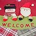 D-FantiX Christmas Decorations, 48-Inch Large Santa Christmas Tree Skirt Red with Plaid Trim
