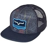 Kimes Ranch Willard High Profile Flat Bill Mesh Hat with Woven Patch