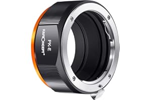 K&F CONCEPT Updated PK to NEX Adapter, Manual Lens Mount Adapter Compatible with Pentax K PK Mount Lens and Compatible with S
