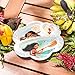 Zak Designs Moana 3 Section Divided Plated + Utensil Set for Toddlers, Moana 3pc