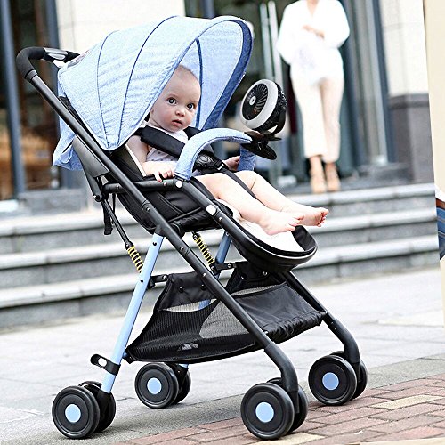 Clip On Fan, Stroller Fan Battery Operated Fan Portable Misting Personal Cooling Fans USB Mini Desk Table Fan for Baby Stroller,Home,Office,Travel