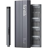 Fanttik E1 Pro Mini Electric Screwdriver, Precision Screwdriver Set with LED Light, 24 Magnetic Bits, Max. 3 N.m, Magnetic Storage, 5/32''Hex, Repair Tool Set for Phone Camera Laptop Watch