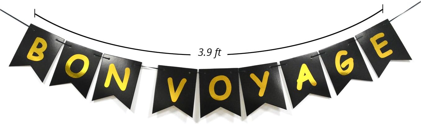 Amazon Com Bon Voyage Swallowtail Banner Going Away Cruise