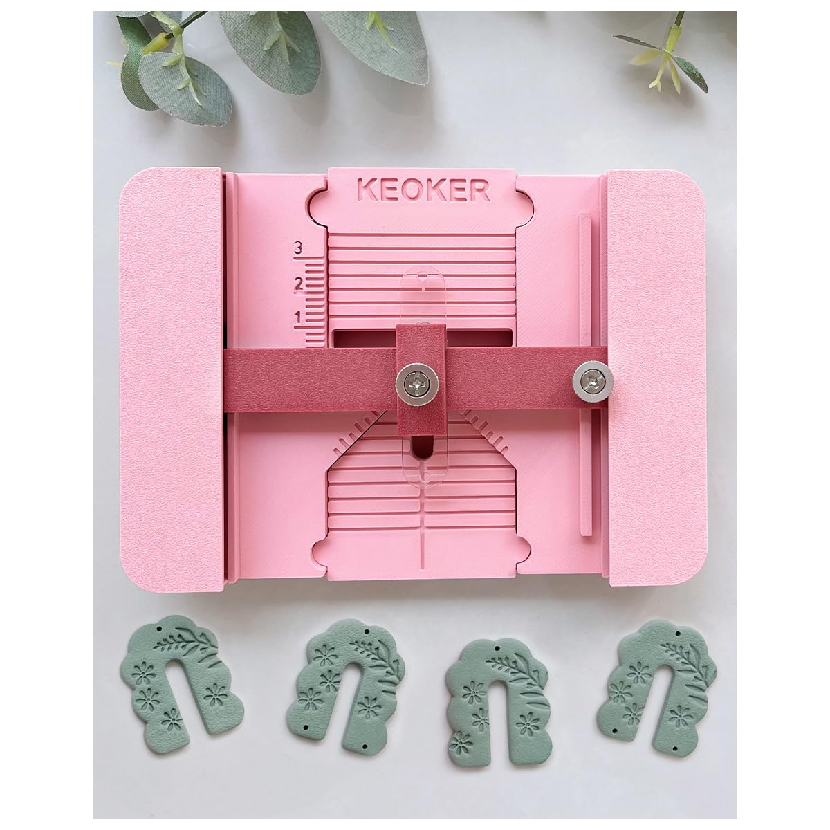 Photo 1 of Keoker Polymer Clay Earring Hole Drill Guide, Earring Drill Guide, Polymer Clay Tools