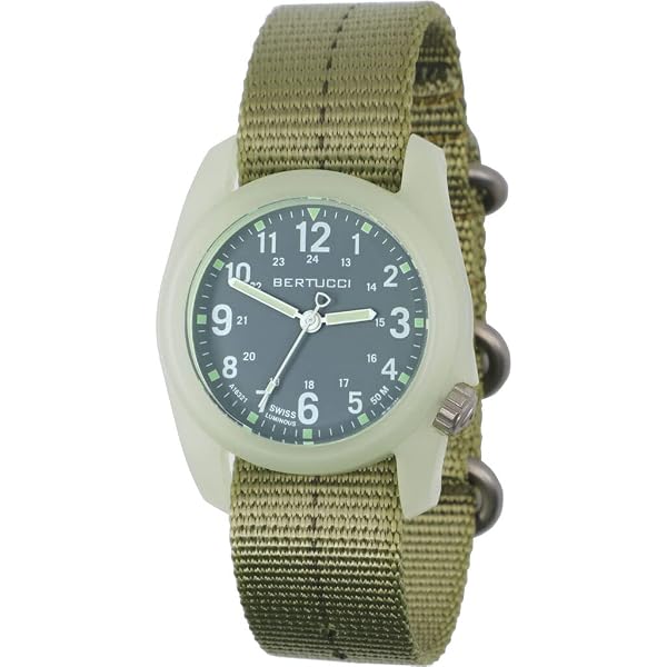 Amazon.com: BERTUCCI A-2T Vintage Watch | Green Dial | Swiss Super