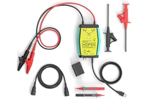 Goupchn HDP50 High Voltage Differential Active Probe 1400V 100MHz 50X/500X Attenuation Rate Oscilloscope Probe Kit with Acces