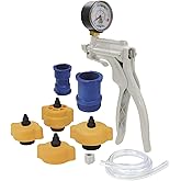 Mityvac MV4560 Radiator/Cooling System Pressure Test Kit for Asian, European, US Cars and Light Duty Trucks, Includes Hand Pressure Pump, 4 Cooling System and 2 Dual-Function Cap Test Adapters