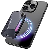 2TB Magnetic Portable SSD,2050MB/s Type-C USB 3.2 Gen 2x2 External SSD,4K ProRes Record and Store,Aluminum alloy,RGB Touch Lighting,External Solid State Drive for iPhone15/16/Android/PC/Mac -PS2200