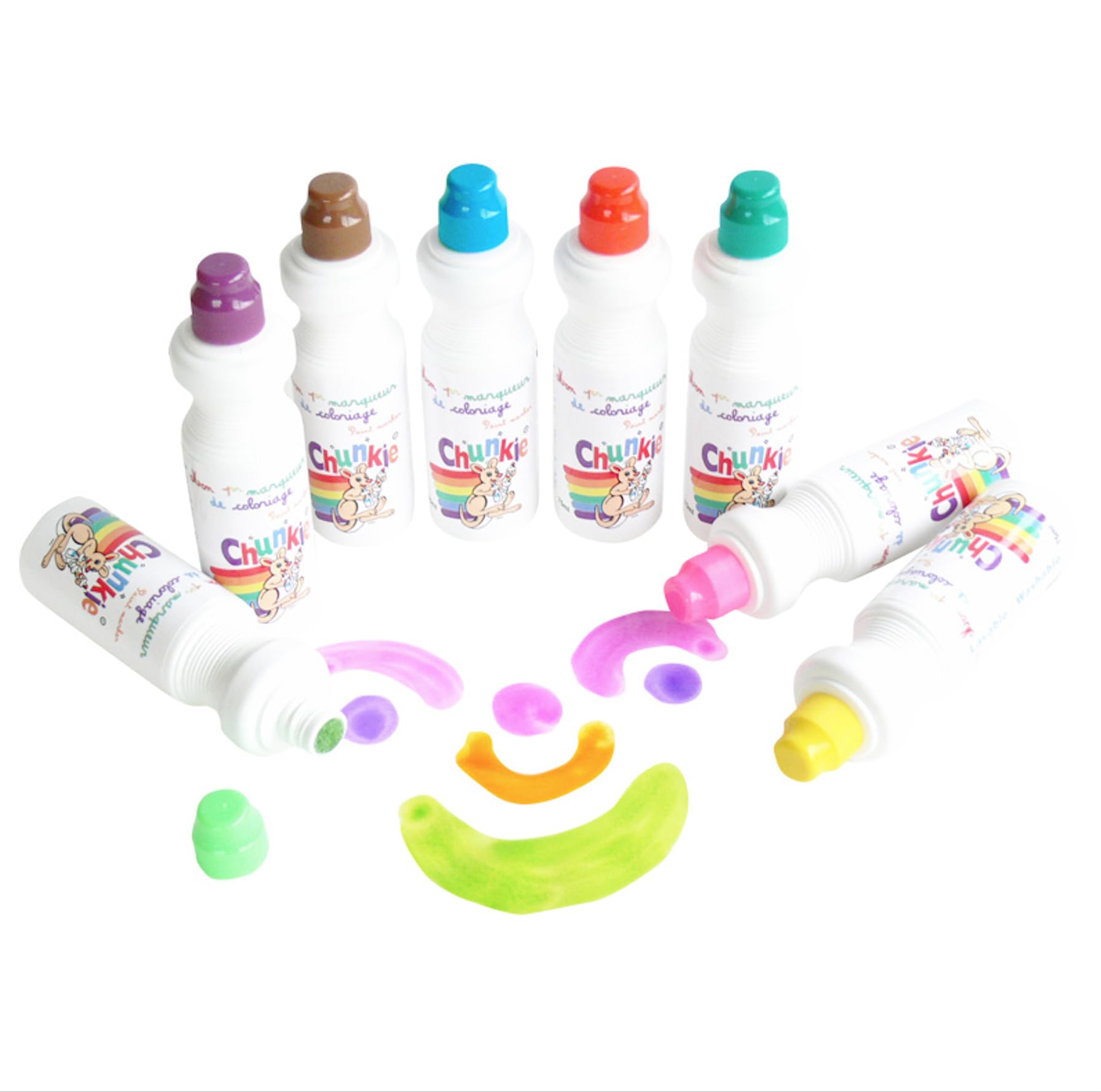 Chunkie CH41625 Set of 8 Plastic Tropical Markers 13 x 5 x 10 cm