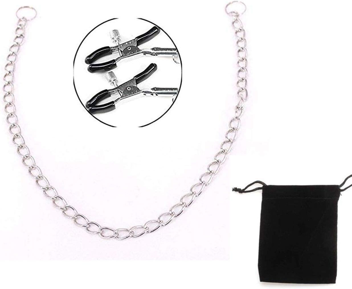 Household Body Massage Tool with Clamps (Silver-2head)