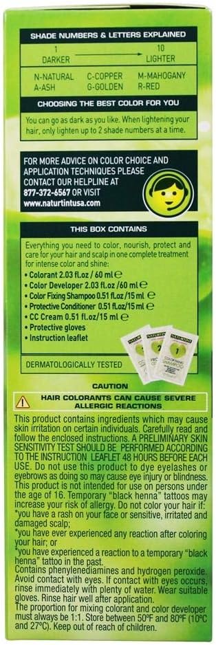 Naturtint Permanent Hair Colour, 1N Ebony Black, Black, 170 ml (Pack of 1) - Image 5