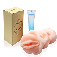 Realistic Masturbator for Men with Soft Stretchy Silicone, PALOQUETH 3D Vagina Pocket Pussy Creates Natural Suction