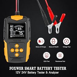 Foxwer 12v and 24v Battery Tester for