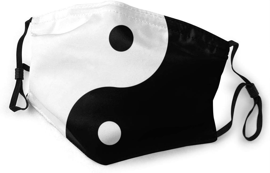 Unisex Yin and Yang Dust with Filter Mouth Anti Pollution Adjustable Anti, Washable