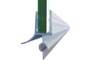 SUNNY SHOWER 3/8" Frameless Shower Door Sweep Bottom Seal Wipe Drip Rail Pre-Cut Length 28",1 Pack 2 Pieces