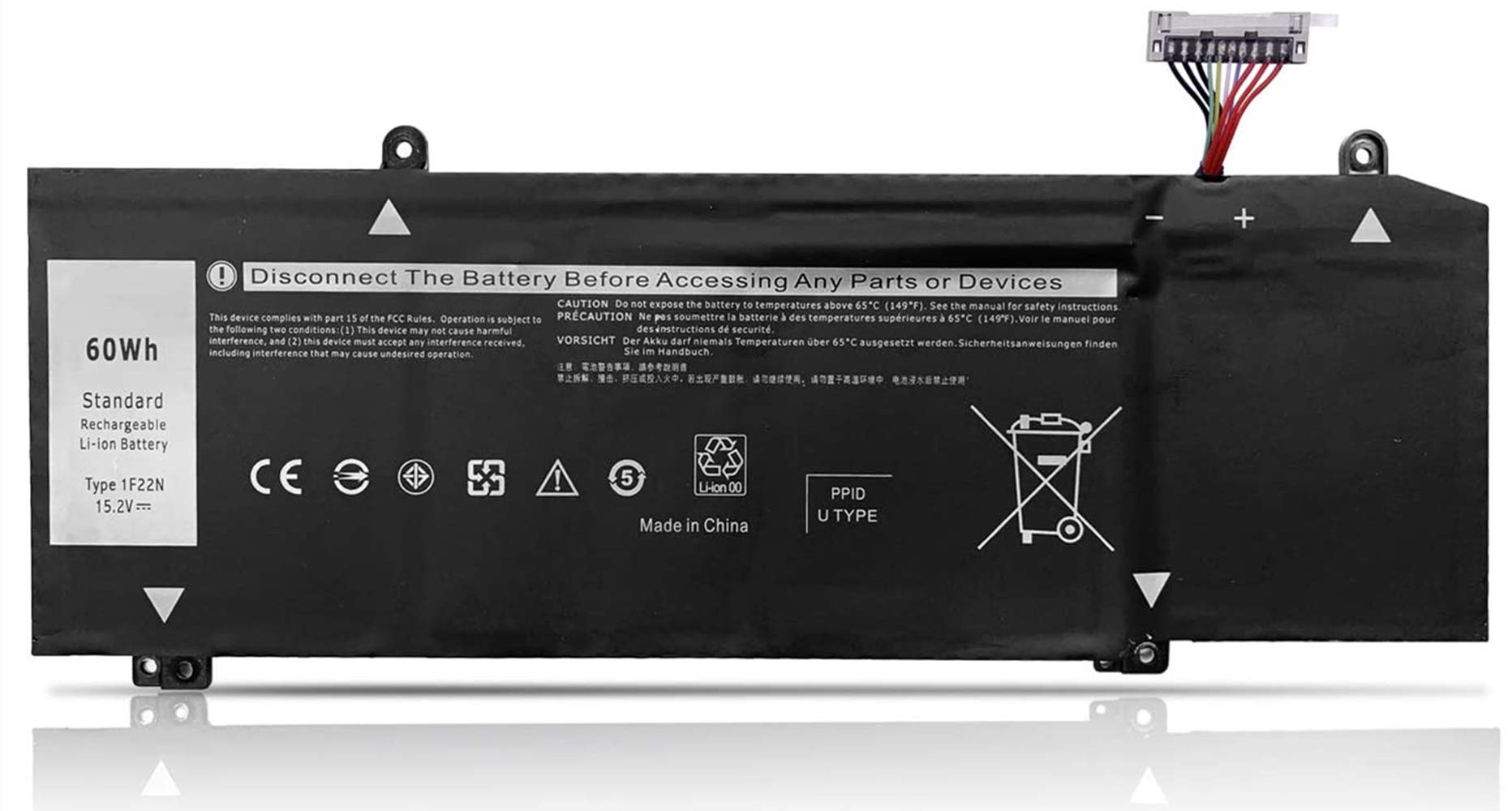 ASKC Battery Compatible with 1F22N Dell Alienware M15 M17 R1 G7 7590 7790 G5 5590-D2783W D2743B D2865B D2863W D2842W D2843W Series JJPFK 0JJPFK HYWXJ 0HYWXJ XRGXX 06YV0V 60Wh
