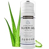 Colloidal Silver Gel, Burn and Wound Care with Aloe Vera - 30ppm pH Balanced Formula Helps Soothe Burns, Sores & Eczema - Structured Silver - Made in USA (3.38 oz)