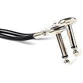 Hosa IRG-101 Guitar Patch Cable, Low-profile Right-angle to Same, 1 Foot