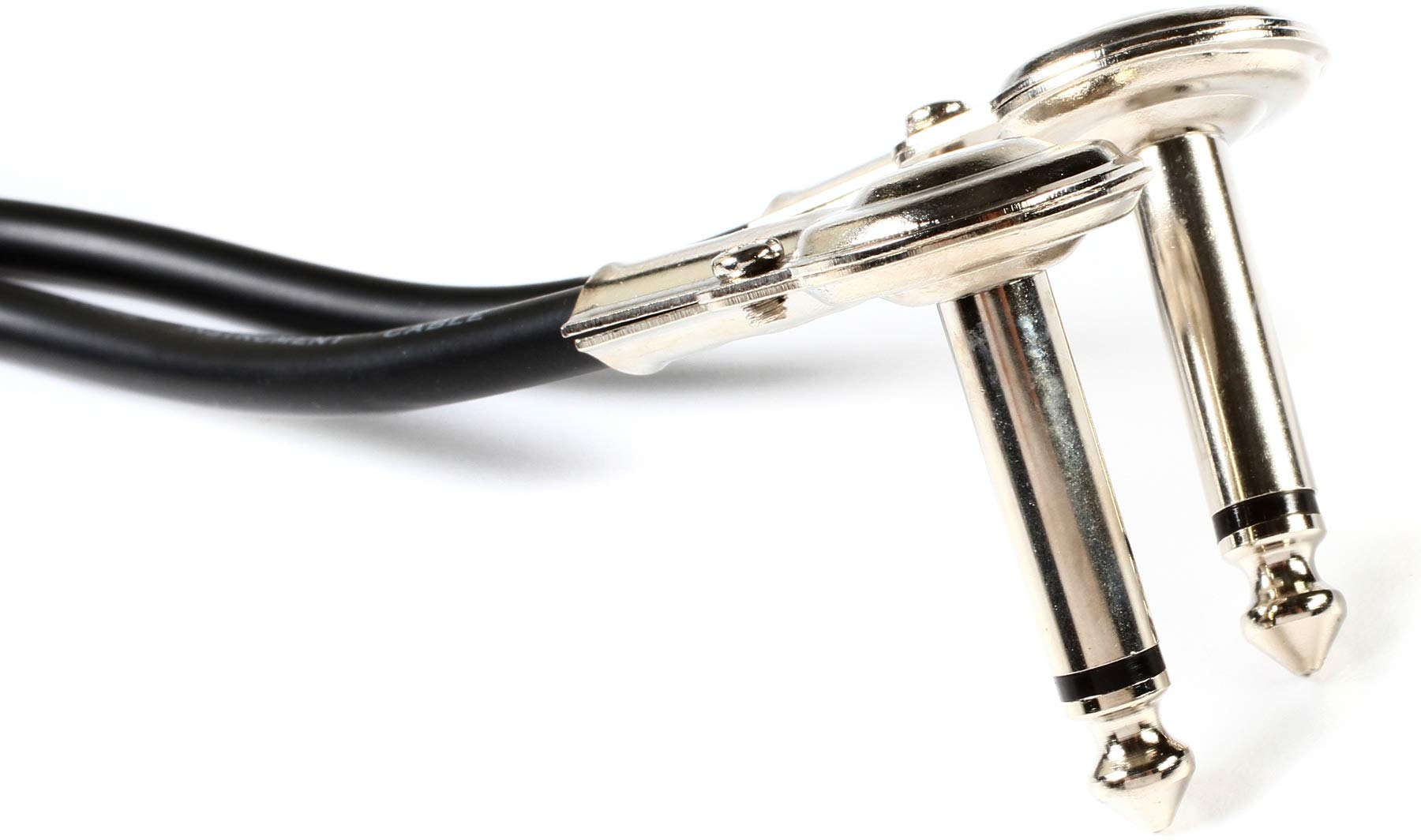 HosaTech IRG-101 1ft Low-Profile Right Angle to Same Guitar Patch Cable
