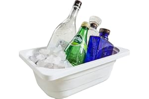 Beright Collapsible Storage Bin, Wash Basin Folding Dish Tub Sink, Space Saving for Dishing, Fruit and Camping, Hiking and Home, White, Small, 1 Pack