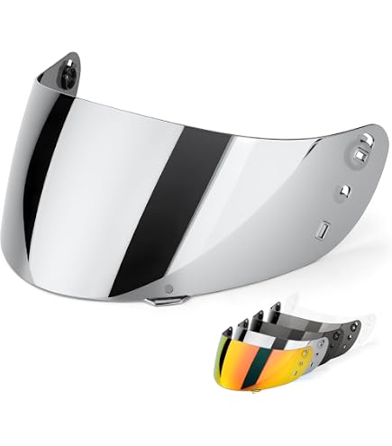 ICON IC04 Airframe Pro Airmada Airform Motorcycle Helmet Shield Uv Protection Motorcycle Visor Lens Helmets Accessories (Gold) : Automotive
