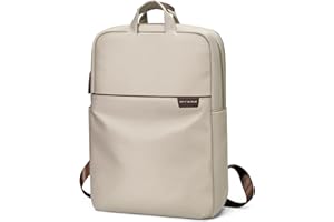 Travel Laptop Backpack for Women Anti Theft Slim Durable College Bookbag Business Computer Bag Fit 13.3 Inch Notebook (Aprico