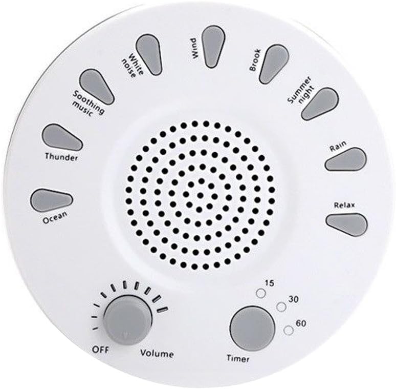 XRY White Noise Machine, Sound Therapy Machine, Baby Sound Machine, with 9 Soothing Natural Sounds, 3 Timer,Sleep Sound Machine, Sleep Therapy For Insomnia - Best Premium Rechargeable Sleep Machines for Baby, Infants, Kids, Adults