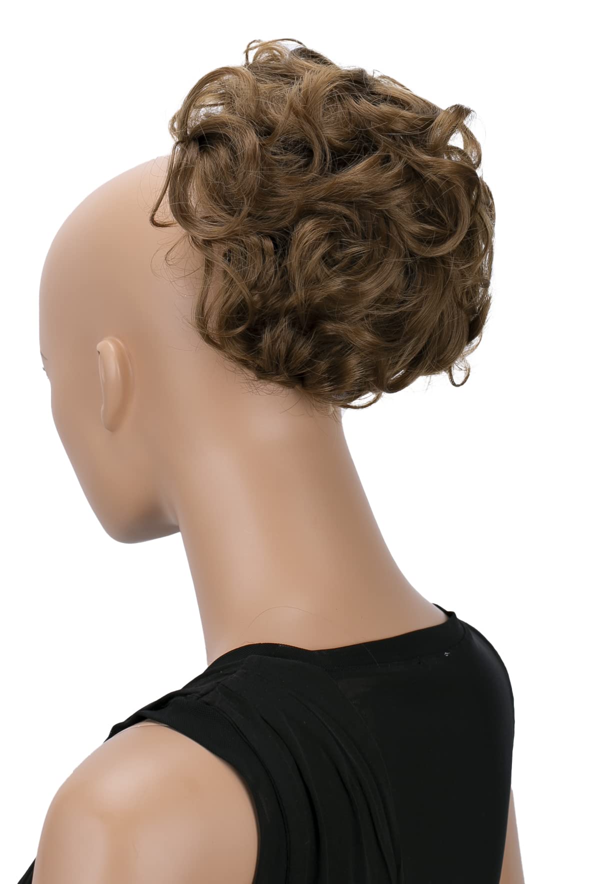 CAISHA Bun Hairpiece Ponytail Topknot Hepburn-Bun Scrunchie Updo Light Brown HK104