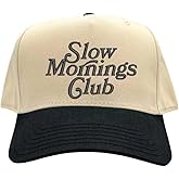 DSY Lifestyle Slow Mornings Club Two-Tone 5-Panel Embroidered Baseball Hat