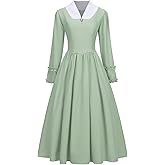 Colonial Dress for Women Modest Prairie Colonial Dress Civil War Dresses Pioneer Costume Dress