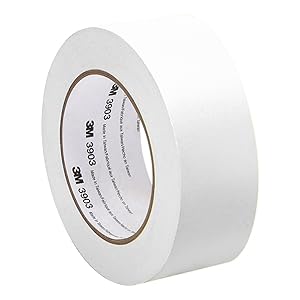 3M 3903 Vinyl/Rubber Adhesive Duct Tape - 2 in. x 150 ft. White, Abrasion, Chemical Resistant, Color Coding Tape Roll