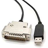 GXMRHWY USB to DB25 Parallel Printer Cable USB with FTDI Chip Male to DB25 Male Serial Port Cable 1.8Meter