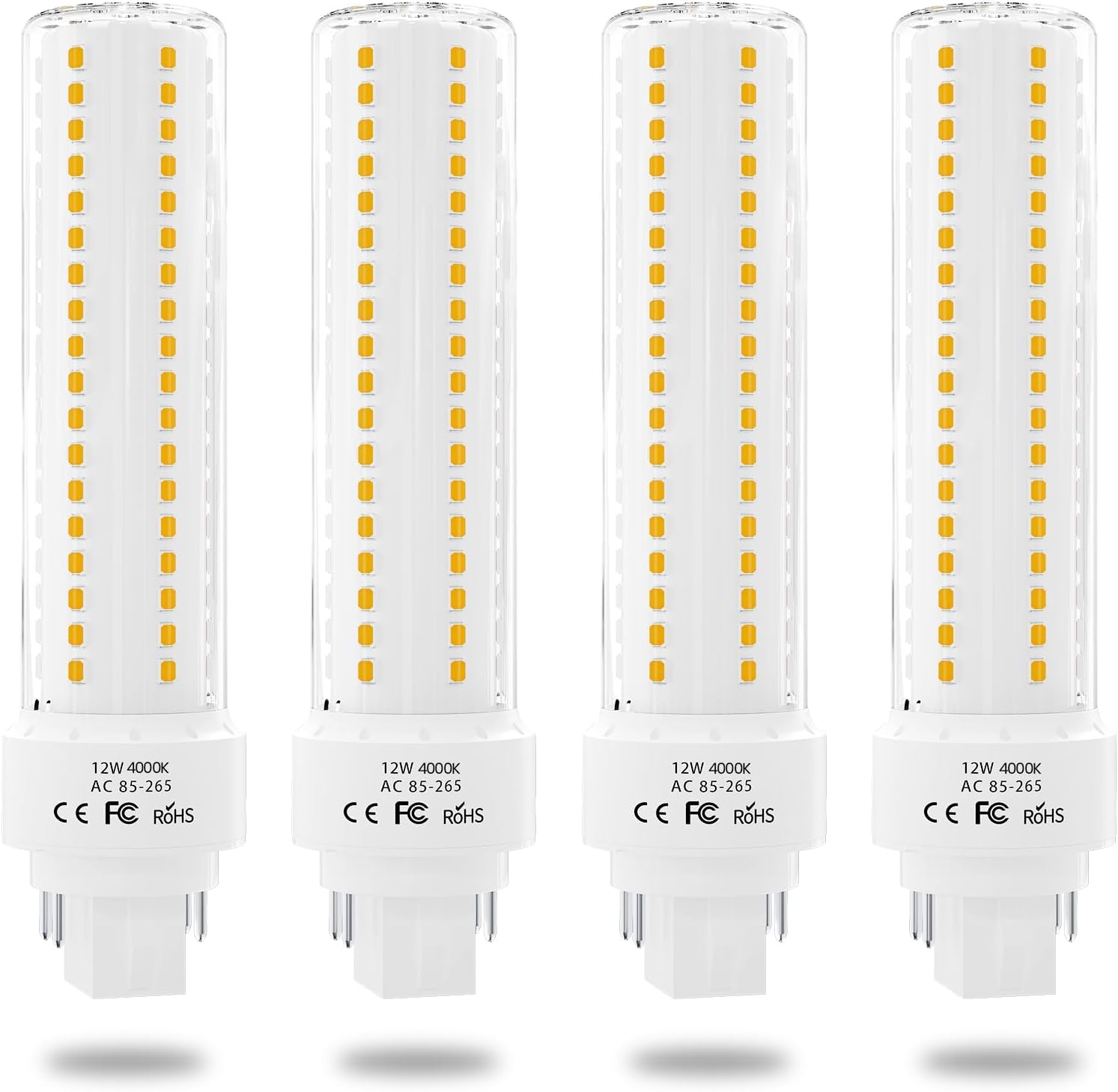 Lustaled LED Gx24q 4-Pin Base Light Bulb, 12W Gx24