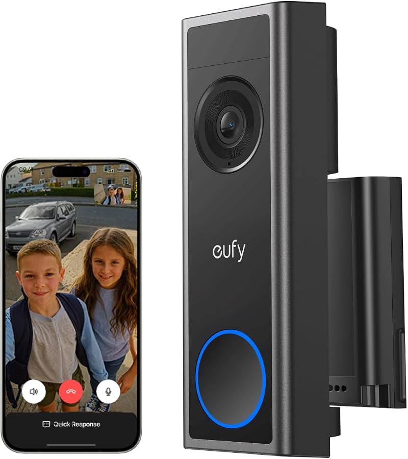 eufy Security C31 Video Doorbell 2K FHD Dual Power Options Smart Home Alexa