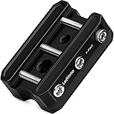 Leftfoto Picatinny Arca-Swiss Rail Clamp - Dual System, Quick Install,Safety Stops,for Photo/Hunting