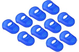 PATIKIL 0.71 Inch Rubber Finger Tips, 30 Pack Silicone Thumb Fingertip Protector Covers Pads Thimble for Guitar Playing Offic