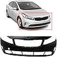 FitParts Compatible with Front Bumper Cover Fascia 2017-2018 Kia Forte EX L LX S SX Sedan 17-18. New Primed Without Sensor Holes, With Fog Light Holes. KI1000187 86511B0000