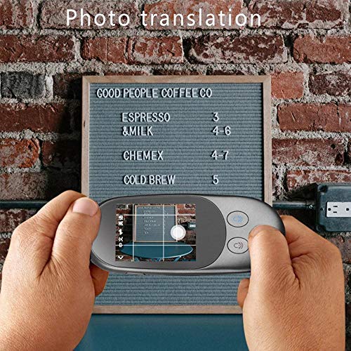 Lesgos Translator Device, Smart Voice Translator 126 Languages Real Time Instant Two-Way Translation Device Smart Handheld Instant Digital Voices Translator for Traveling Work Learning Business